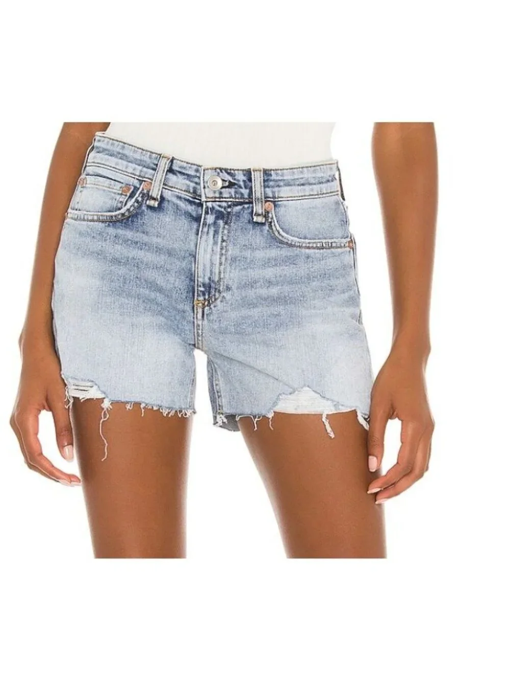 Rag & Bone Dre Low Rise Denim Jean Shorts Stella Size 25